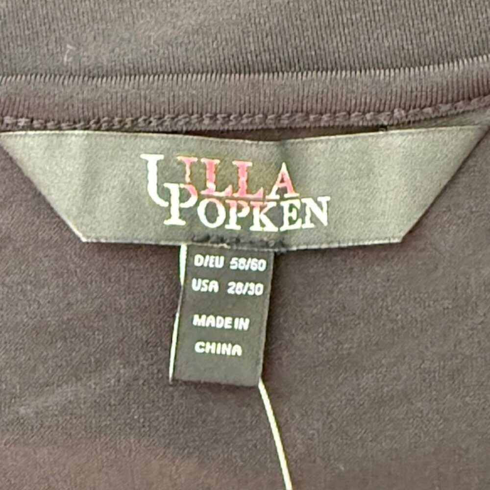 Ulla Popken Women's Black Swing Round Neck Knit A-line Tunic Top Plus 28/30 NWT - Picture 12 of 16